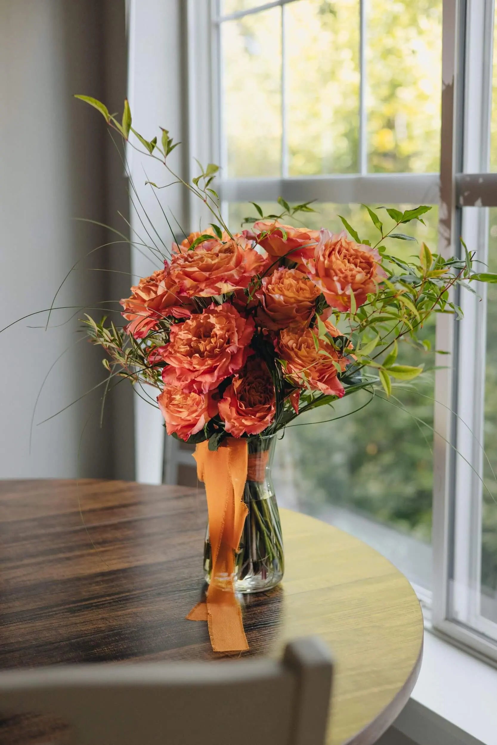 Classic rose bouquet dozen fresh roses Portland delivery Kvetka Flower