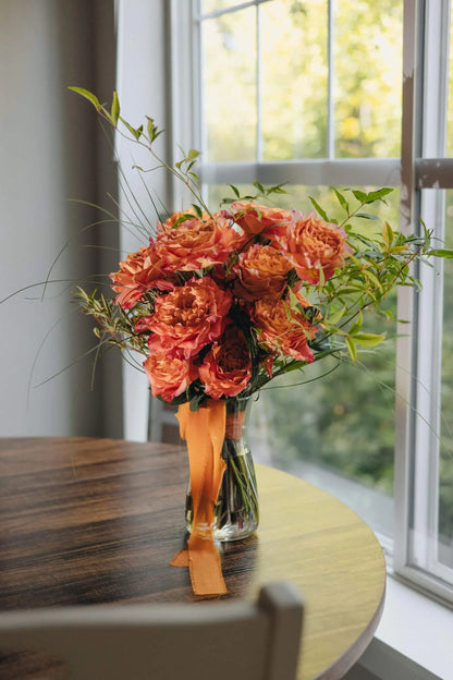 Classic rose bouquet dozen fresh roses Portland delivery Kvetka Flower