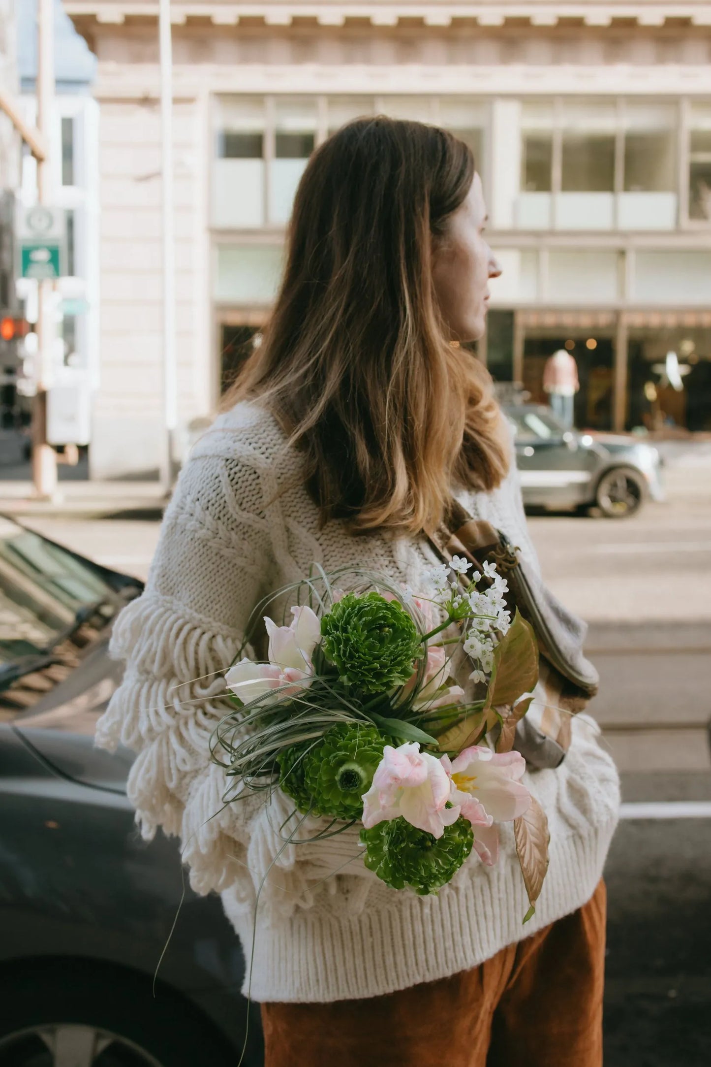 Premium wild bouquet with lush green textures