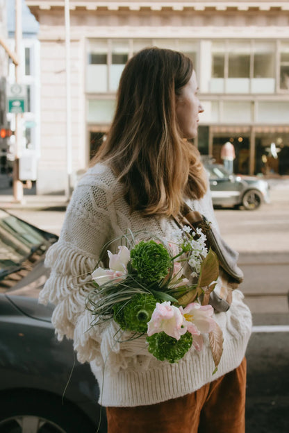 Premium wild bouquet with lush green textures